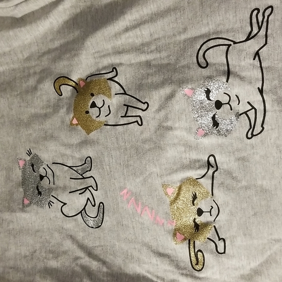 Gray Cat Top Size 8 Girls - Picture 5 of 5